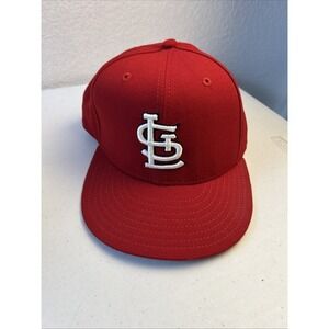 New Era Red St. Louis Cardinals Fitted Cap with White Logo